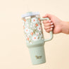 40 oz Take Me Everywhere Tumbler-Floral Haven Sage