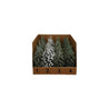 Faux Evergreen Trees with Natural Wood Slice Bases