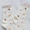Embossed Flower Casal Socks