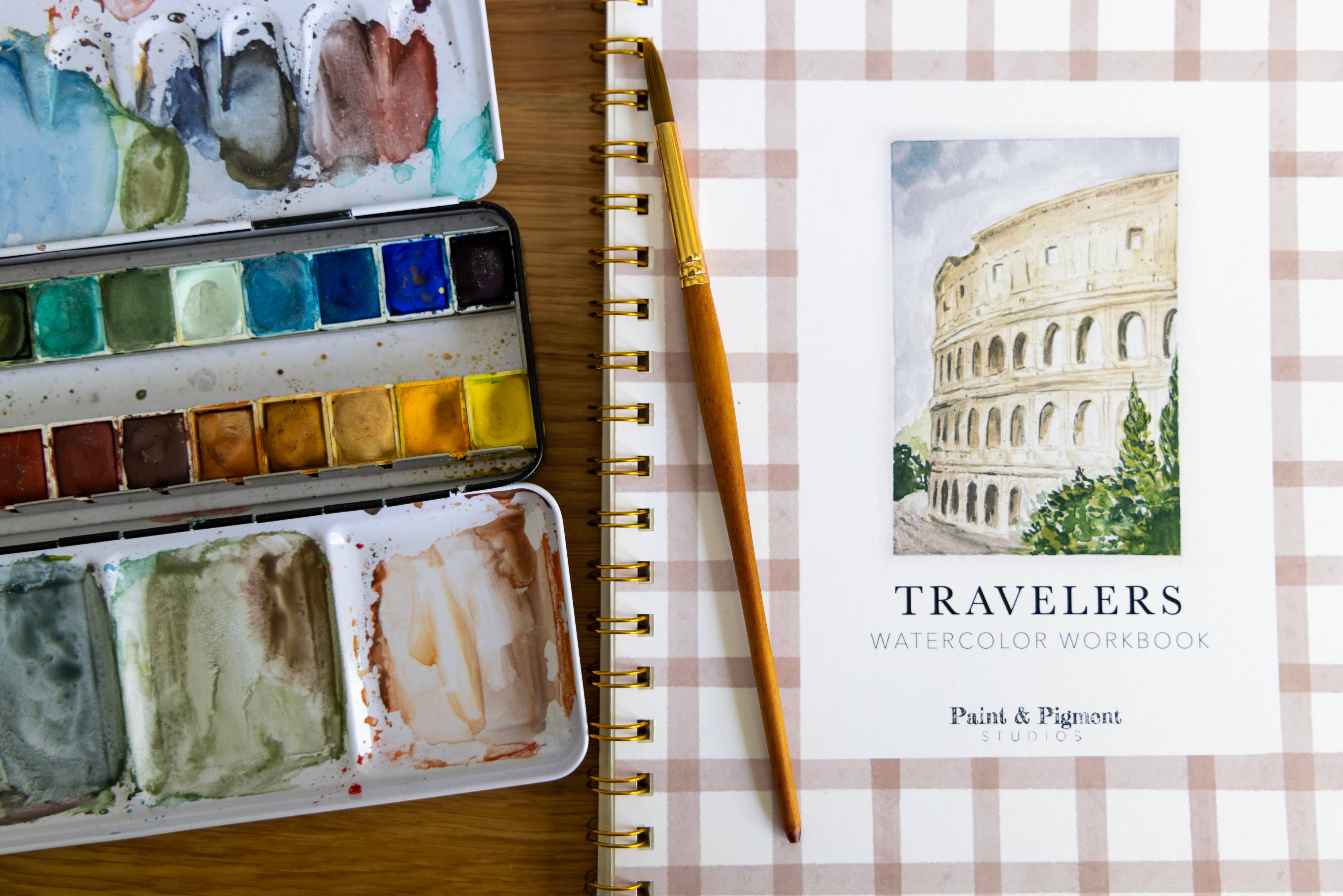 Travelers Watercolor Workbook – Little Red Barn Door