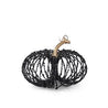 Black Glitter Wire Pumpkin