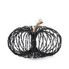 Black Glitter Wire Pumpkin