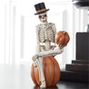 Skeleton Man on Pumpkin