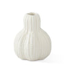4.25 Inch Cream Porcelain Gourd Bud Vase