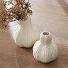5.5 Inch Cream Porcelain Gourd Bud Vase