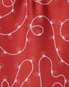 Red Holiday Lights Bar Towel
