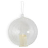 Textured Clear Glass Ornament