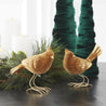 Gold Flocked Birds