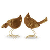 Gold Flocked Birds