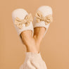 Fuzzy Slippers - Betty Bow Maple Gingham