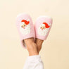 Fuzzy Slippers-Santa