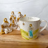 Nativity Stoneware Mug w/ Gold Electroplating