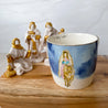 Nativity Stoneware Mug w/ Gold Electroplating