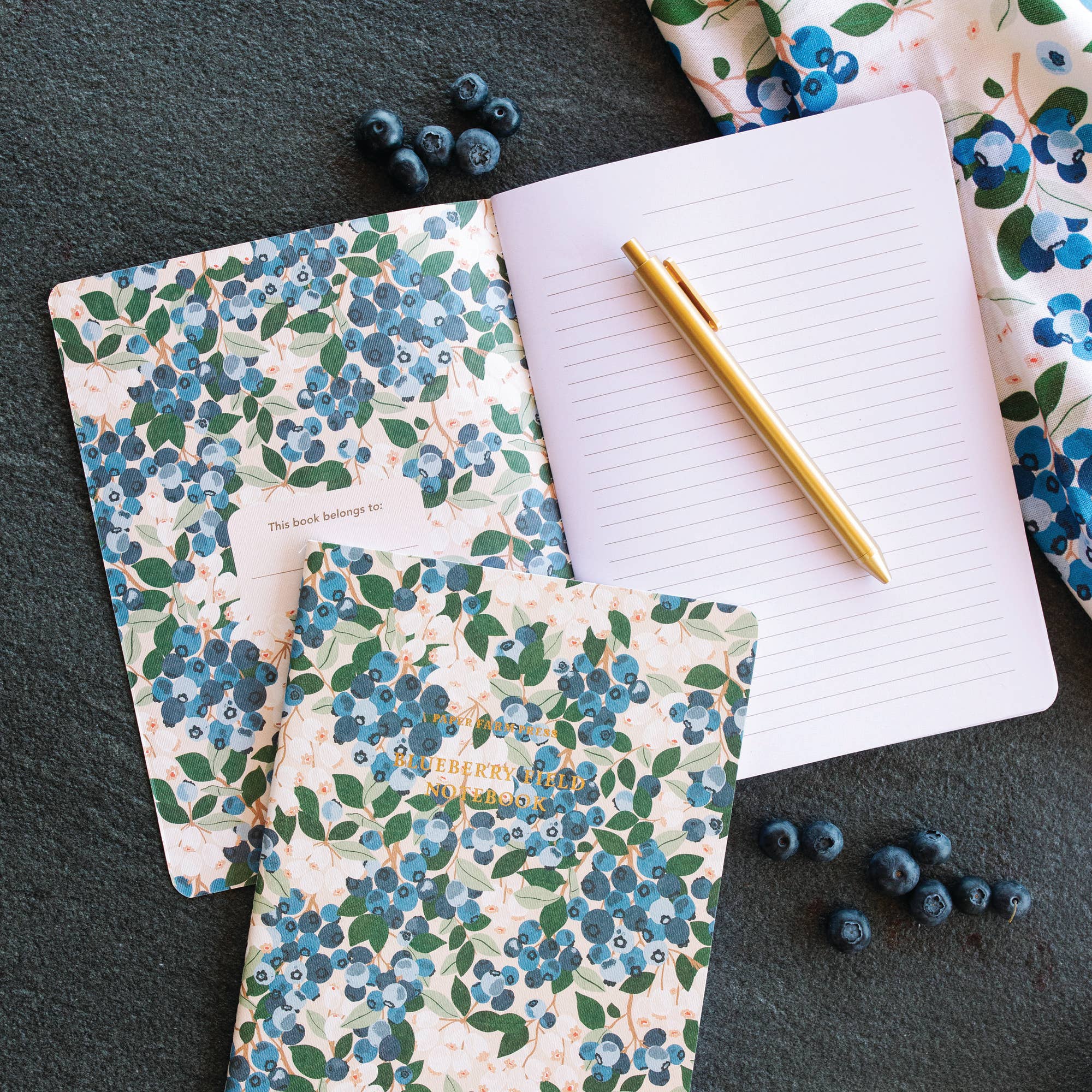 Blueberry Field Stitched Notebook – Little Red Barn Door