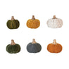 Cotton Blend Bouclé Pumpkin w/ Wood Stem