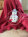 Christmas Snowman Sherpa Pillow