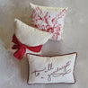 Cream Pillow w/ Red Bow