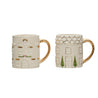 Hand-Painted House Mug w/ Gold Electroplating