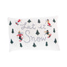 Trees & Skiers "Let it Snow" Pillow