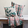 Green & Red Plaid Woven Throw