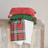 Brushed Cotton Flannel Throw w/ Sherpa Back