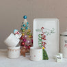 Stoneware Mug w/ Holiday Icon Shaped Handle