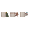 Stoneware Mug w/ Holiday Icon Shaped Handle