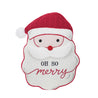 Fabric Tufted Santa Shaped Pillow