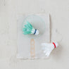 Glass & Feather Shuttlecock Ornament
