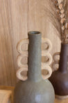 Tall Ceramic Bottle w/ Ring Handles