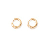 Gold Pave Pear Shape Hoop Earrings