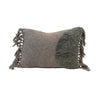 Tufted Lumbar Pillow w/ Tassels
