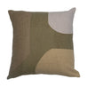 18" Abstract Printed Cotton Pillow