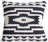 Black and Cream Cotton Kilim Pillow - Little Red Barn Door