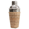 Stainless Steel Cocktail Shaker w/ Rattan Sleeve