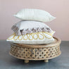Woven Lavender Cotton Pillow w/ Tassels