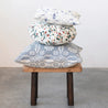 Pleated Pillow w/ Floral Pattern