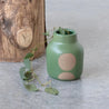 Circle Design Stoneware Vase