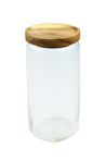 Glass Containers with Acacia Lid, 3 sizes - Little Red Barn Door
