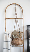 Metal Ladder with Bamboo Finish